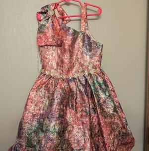 Rare Editions multicolored girl's dress Sz 8